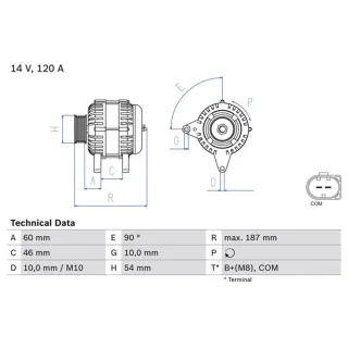 Bosch Lichtmaschine 170A BMW 5er 6er 7er