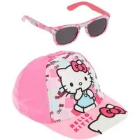 Hello Kitty Baseball Cap Hello Kitty Cap mit Sonnenbrille Set Kinder UV Schutz