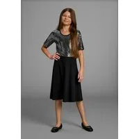 Bruno Banani Jerseykleid Kleid in Pailletten-Optik Für TEENS. Shirtkleid in Pailletten-Optik
