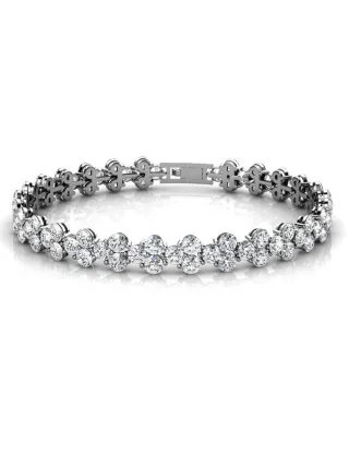 Prinzessinnen-Armband - Silber und Kristall