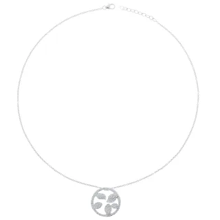 Orphelia Damen-Kette aus 925er Sterlingsilber mit Anhänger – Silber ZH-6023