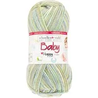Schoeller + Stahl Baby Happy Color Häkelwolle, 185 m, wunderbar weiches, pflegeleichtes Garn mit fröhlichen Farbakzenten