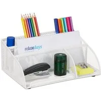 relaxdays Organizer Schreibtisch-Organizer mit 5 Fächern