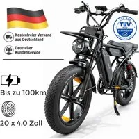 PIXAR E-Bike E-Mountainbike Elektrofahrrad 48V 35Ah Akku (100km), 250W Heckmotor, Shimano 7-Gang, 7 Gang, Kettenschaltung, Heckmotor, 1680 Wh, (Packung)