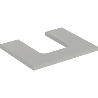 Geberit ONE Waschtisch-Platte, Ausschnitt mittig, für Aufsatzwaschtisch Schalenform 505271007