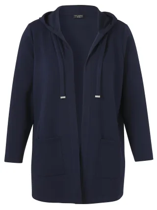 VIA APPIA DUE - Jacke Offen 1/1 Arm Kapuze indigo - Gr. - 48