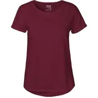 Neutral Rundhalsshirt Damen Roll Up Sleeve T-Shirt / Single Jersey Strick