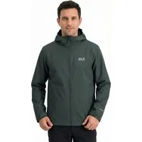 Jack Wolfskin Regenjacke OUTROVERT 2L JKT M mit Kapuze, atmungsaktiv, wasserdicht