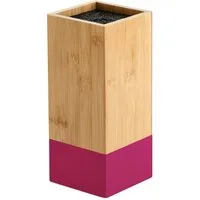 KESPER® Messerblock mit Kunststoffborsten (1tlg), aus FSC®-zertifiziertem Bambus, Höhe ca. 23 cm