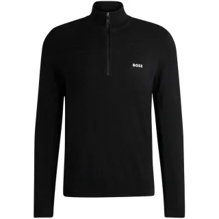 Boss - Pullover für Herren, Reißverschluss, Regulär (Schwarz)