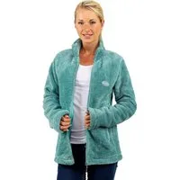 Reichstadt Fleecejacke Damen Regular Fit Flauschige Jacke Kuschelige 22RSW002 Extravagante Reißverschluss-Anhänger