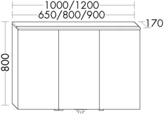 Burgbad SPS EqioL.Matt 800x1000x170 Weiß Matt, SPGT100F6582 SPGT100F6582