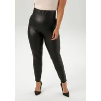 Aniston PLUS Leggings aus elastischem Lederimitat