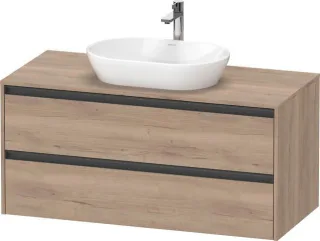 Duravit Ketho2 Konsolen-Waschtischunterbau wandhängend 1200x550x568 Ei K24897055550000