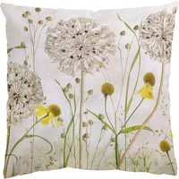 Bilderdepot24 Dekokissen drinnen Kissenhülle/ Sofakissen/ Zierkissen Kissenhülle beige Blumen L, Bezug mit / ohne Füllung Zierkissen Outdoor Sofa Bett