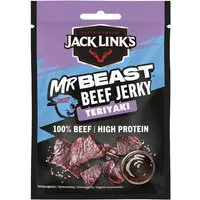 Jack-Links Fertiggericht, Jack Links Beef Jerky Teriyaki gewürztes getrocknetes Rindfleisch 25g