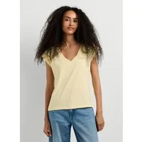 Pepe Jeans T-Shirt CLOE mit V-Ausschnitt, Logostickerei
