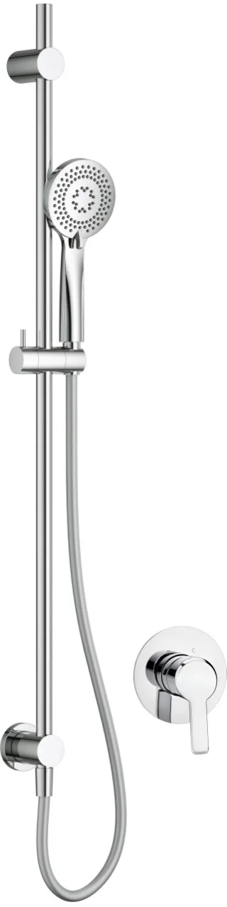 Neuesbad Serie 200 Unterputz-Duschset mit Unterputz-Brausestange, Chrom NB1DENAC09TP1