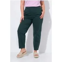 Ulla Popken Regular-fit-Jeans Barrel-Hose weites Bein Komfortbund Biobaumwolle