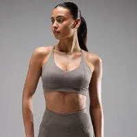 MP Damen Tempo Ultra Seamless Sport-BH – Dark Truffle - XL