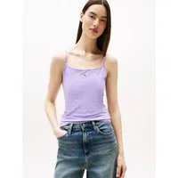Tommy Jeans Spaghettitop TJW ESSENTIAL STRAP TOP EXT mit Logostickerei, Slim Fit