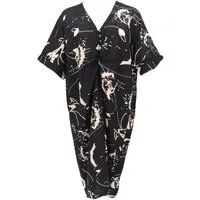 Guru-Shop Midikleid Lockeres Oversize Kaftankleid, Plus size Kleid.. alternative Bekleidung
