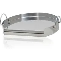 BBQ-Toro Grillplatte Edelstahl Ø 55 cm ideal für 57er Kugelgrill, Plancha für Grill