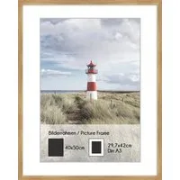 artissimo Bilderrahmen Bilderrahmen 40x50 cm inkl. Passepartout für DIN A3 Eiche Holz