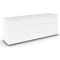 rauch Schubkastenkommode Kommode Türkommode Sideboard Kombikommode FLIPP (Breite 160 cm mit 2 Einlegeböden), 2-türig mit 3 Schubladen und Soft-Close-Funktion