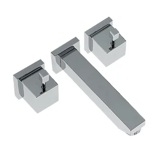 KAJA-Aquadrat Unterputz-3 Loch-Wand-Waschtischbatterie Ausladung 165 mm., chrom 20820-C
