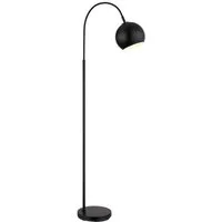 GLOBO LIGHTING Bogenlampe BENNO, H 150 cm, 1-flammig, Schwarz, Metall, ohne Leuchtmittel