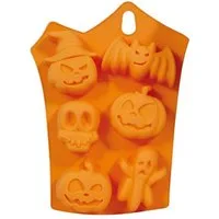 Fiestas Guirca Dekoobjekt Halloween Silikon Backform Kekse 23x15cm, Orange