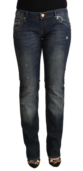 Gerade geschnittene, verwaschene Jeans