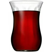 Pasabahce Teeglas 42021.6 Set 6-tlg. Teeglass Optikli Cay Bardagi Gläser-Set für 6 Perso, 6-tlg.