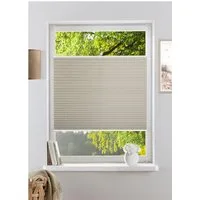 OTTO home Plissee Willa, verdunkelnd, ohne Bohren, verspannt, Klemmfix, NEUHEIT in Leinenoptik