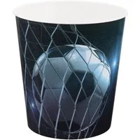 Idena Mülleimer Idena 10488 - Papierkorb Kinder, Fußball Motiv, 9 Liter Fassungsvermög
