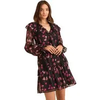 Love & Roses Minikleid Love & Roses Rüschen-Minikleid, Regular (1-tlg)