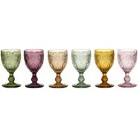 Chic Antique Weinglas Chic Antique Saint-Émilion Weinglas mit Muster – 6er Set