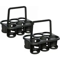 Teko-plastic Flaschenkorb 2 Stück Flaschenträger für 6 Flaschen