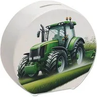 speecheese Spardose Traktor bei der Feldarbeit Spardose