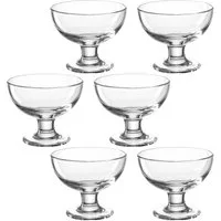 LEONARDO Servierschale CUCINA, Glas, auf Fuß, 360 ml, 4er Set