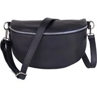 MIRROSI Bauchtasche Damen, Echtleder, Leder, Made in Italy, Umhängetasche, Brusttasche, (Schultertasche für jeden Anlass (1 Tasche & 1 Gurt), 3 Größen auswählbar), Crossbody Bag, Damen Taschen verstellbaren Schulterriemen
