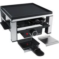 Guss-Raclette RC 104 schwarz/edelstahl