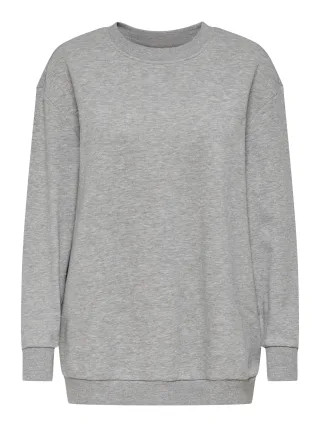 JDY - JDYMESA LIFE L/S OVERSIZE SWEAT JRS DIA Light Grey Melange - Gr. - XS