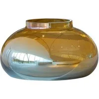 LEONARDO Tischvase Dekovase Poesia, goldfarben (1 St), handgefertigtes Deko-Objekt aus Glas