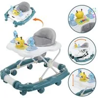 oyajia Lauflernhilfe Babywalker Spiel Gehfrei Baby Lauflernwagen Lauflernhilfe Babywalker, Höhenverstellbarer mit Spielcenter und Musik
