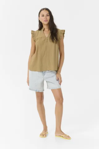 Ärmellose Bluse Regular fit Starfish champagne