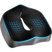 Ophy Sitzkissen Memory-Schaum Sitzkissen-Schaum mit Loch & U‑Form – ergonomisches, Stuhlkissen für Bürostuhl und Auto, erhöhter Sitzkomfort