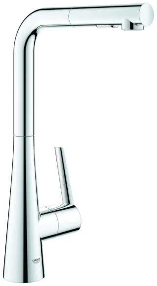 GROHE EH-Spültischbatterie Zedra 32553_2 L-Auslauf ausziehbare Spülbrause chrom, 32553002 32553002