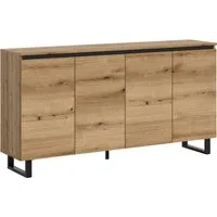 Home affaire Sideboard TOMA, Breite: 160 cm, mit Metall-Kufen-Fuß, 4 Türen, 4 Einlegeböden, Anrichte, Kommode, Schrank, Board, Higboard